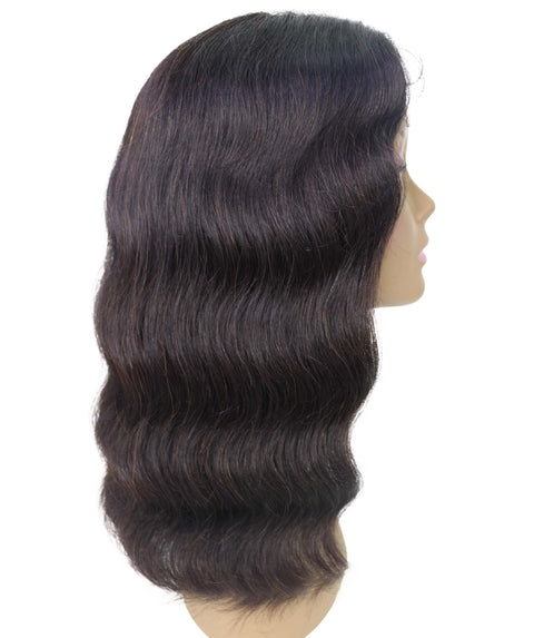 Nakisa Dark Brown Hollywood style Wavy HD Lace Wig