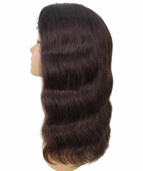 Nakisa Natural Brown Hollywood-style Wavy HD Lace Wig
