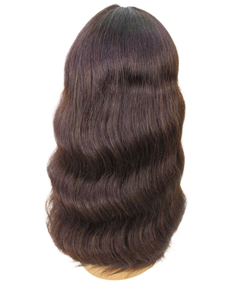 Nakisa Natural Brown Hollywood-style Wavy HD Lace Wig