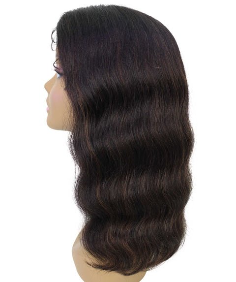 Nakisa Black with Caramel Hollywood-style Wavy HD Lace Wig