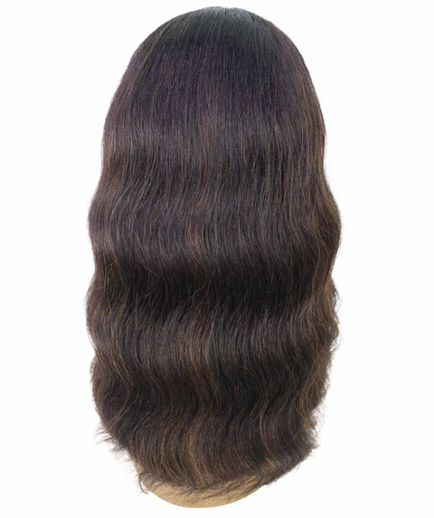 Nakisa Black with Caramel Hollywood-style Wavy HD Lace Wig