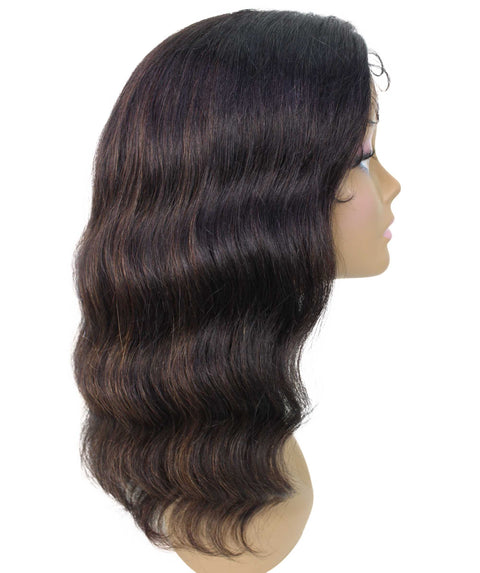 Nakisa Black with Caramel Hollywood-style Wavy HD Lace Wig