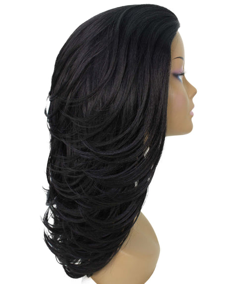 Leal Black Short Celebrity Style Half Wig