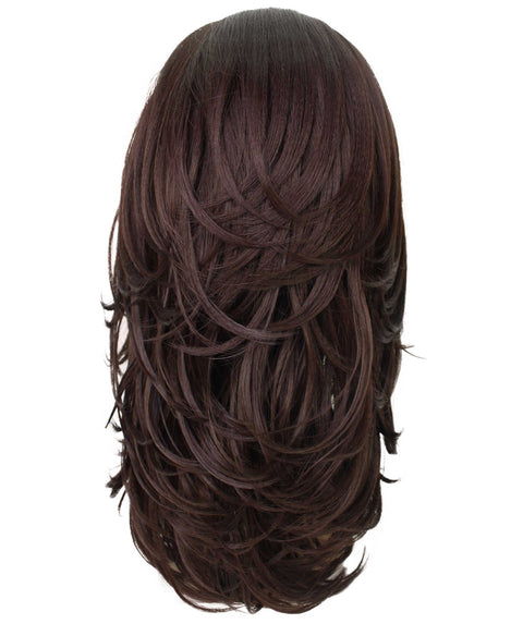 Leal Medium Brown Short Celebrity Style Half Wig