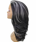Leal Dark Charcoal Gray Short Celebrity Style Half Wig