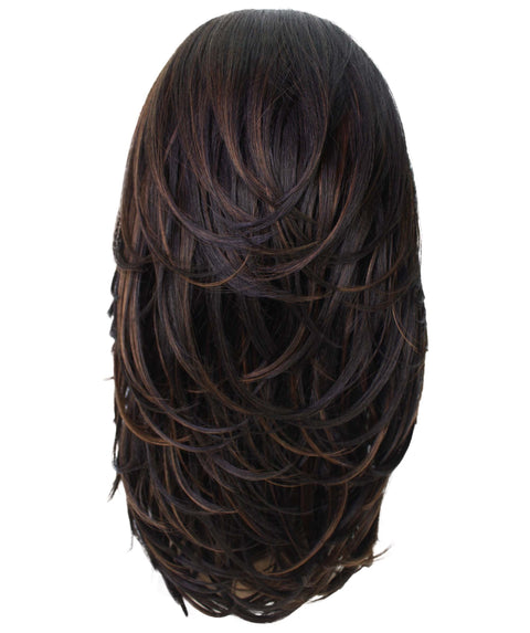 Leal Dark Brown Blend Short Celebrity Style Half Wig