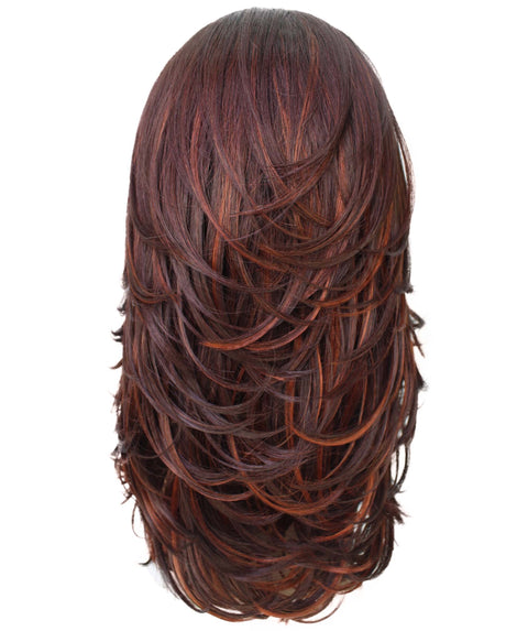 Leal Medium Brown to Black Blend Short Celebrity Style Half Wig