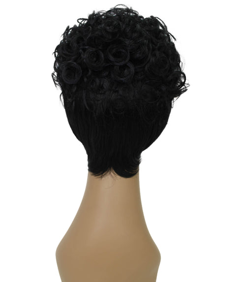 Sydney Black Short Tousled Curly Hair Wig
