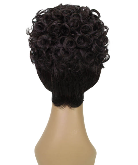 Sydney Dark Brown Short Tousled Curly Hair Wig