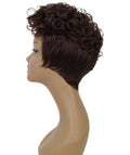 Sydney Medium Brown Short Tousled Curly Hair Wig