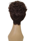 Sydney Medium Brown Short Tousled Curly Hair Wig
