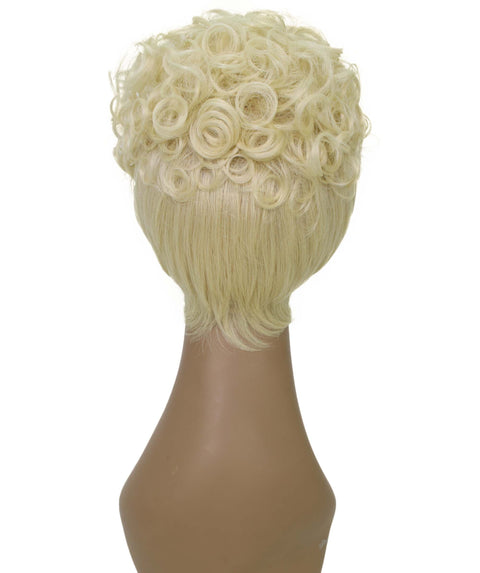 Sydney Light Blonde Short Tousled Curly Hair Wig