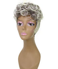 Sydney Gray with Light Blonde Short Tousled Curly Hair Wig