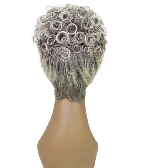 Sydney Gray with Light Blonde Short Tousled Curly Hair Wig