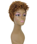 Sydney Copper Short Tousled Curly Hair Wig
