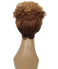 Sydney Auburn Brown with Chestnut Blend Short Tousled Curly Hair Wig