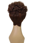 Sydney Dark Chestnut Brown Short Tousled Curly Hair Wig