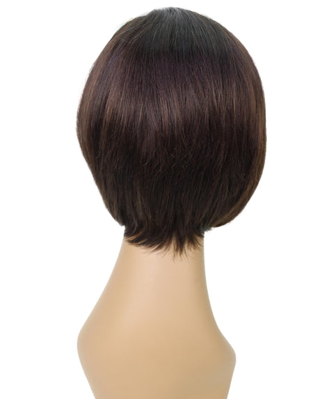 Mia Dark Brown Side parted Lace Bob Wig