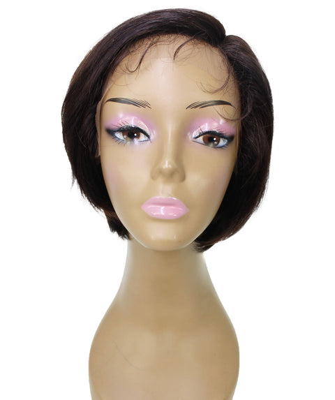 Mia Natural Brown Side parted Lace Bob Wig