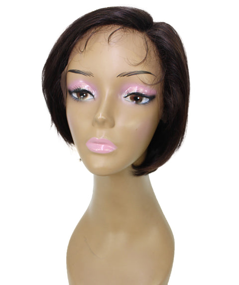 Mia Natural Brown Side parted Lace Bob Wig