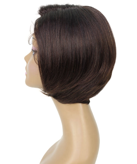 Mia Natural Brown Side parted Lace Bob Wig