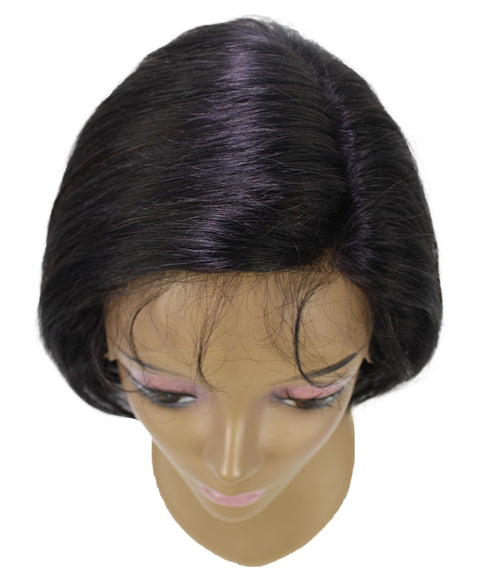 Mia Black with Caramel Side parted Lace Bob Wig