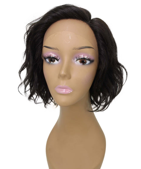 Enora Natural Black Side parted Lace Wig