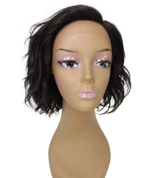 Enora Natural Black Side parted Lace Wig