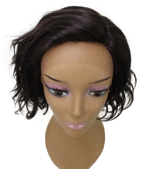 Enora Natural Black Side parted Lace Wig