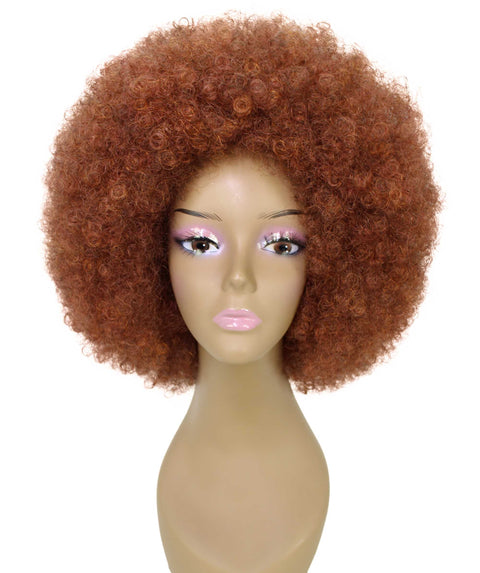 Taylor Brown with Copper Red Afro Hair Wig