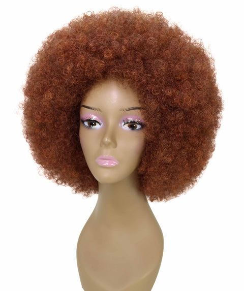 Taylor Brown with Copper Red Afro Hair Wig