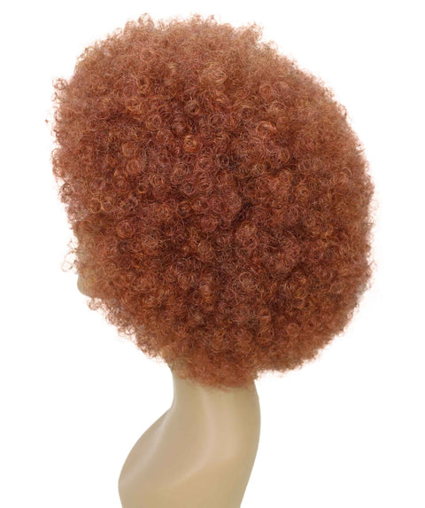 Taylor Brown with Copper Red Afro Hair Wig