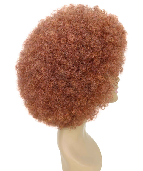 Taylor Brown with Copper Red Afro Hair Wig