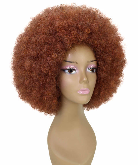 Taylor Brown with Copper Red Afro Hair Wig