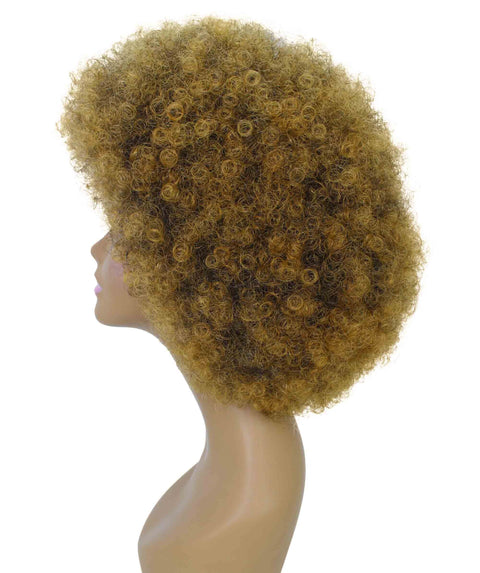 Taylor Dark Brown with Golden Afro Hair Wig