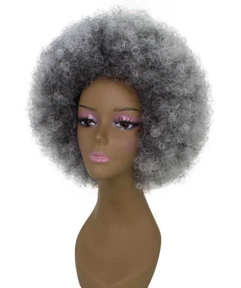 Taylor Gray with White Afro Hair Wig