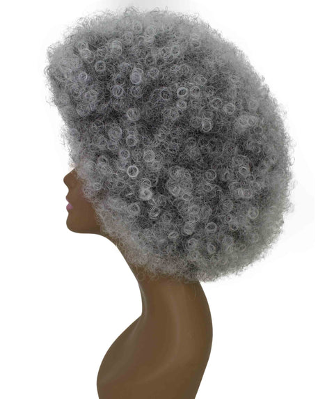 Taylor Gray with White Afro Hair Wig
