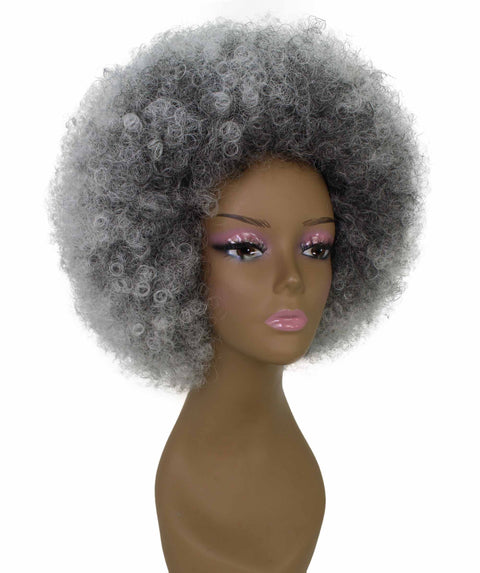Taylor Gray with White Afro Hair Wig