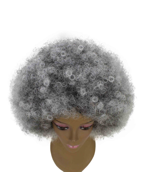 Taylor Gray with White Afro Hair Wig