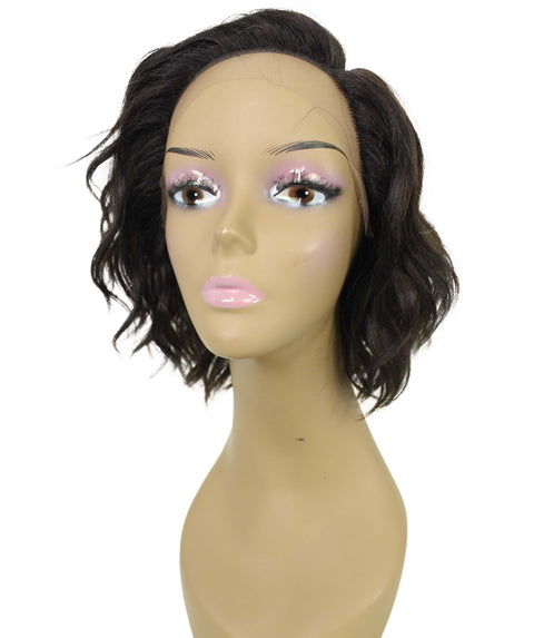 Enora Dark Brown Side parted Lace Wig