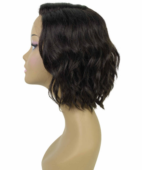 Enora Dark Brown Side parted Lace Wig