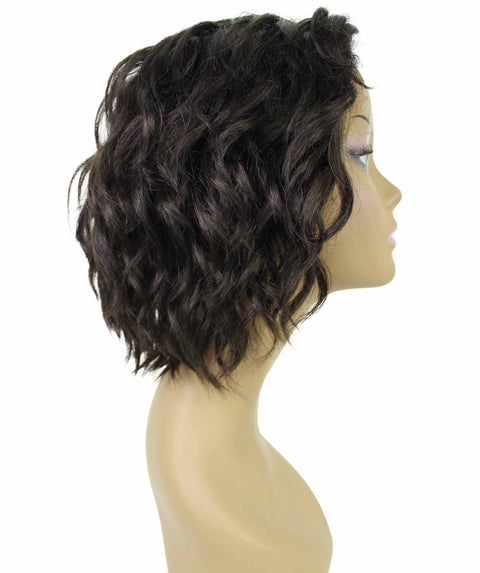 Enora Dark Brown Side parted Lace Wig