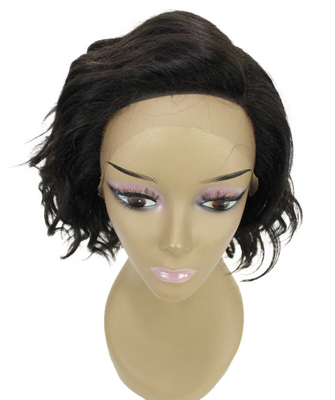 Enora Dark Brown Side parted Lace Wig