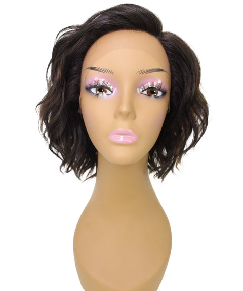Enora Black with Caramel Side parted Lace Wig