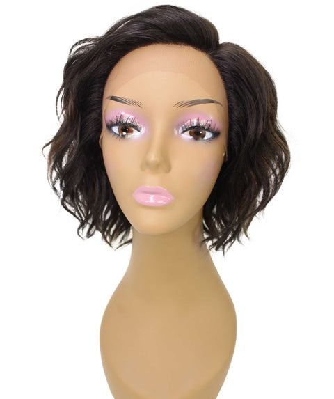 Enora Black with Caramel Side parted Lace Wig
