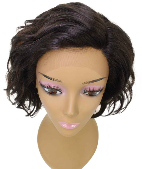 Enora Black with Caramel Side parted Lace Wig