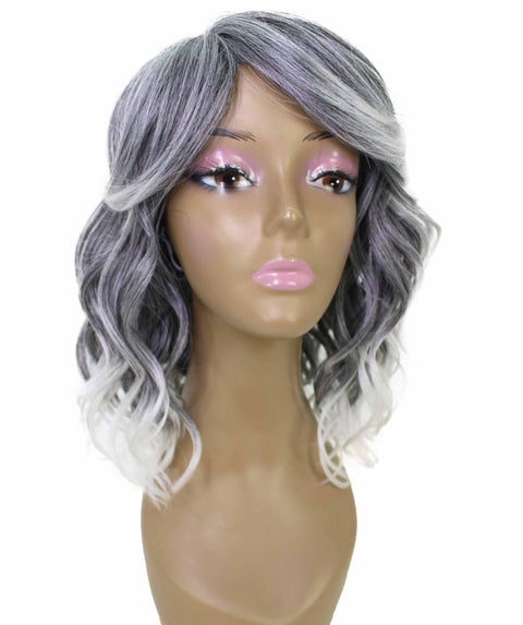 Madison Gray with White Layer Full Wig