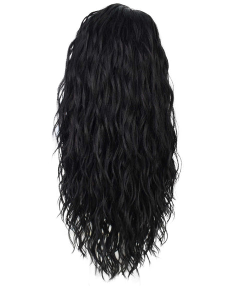 Raven Black Wavy Layered Wig