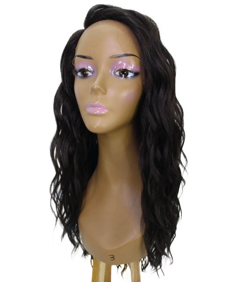 Raven Dark Brown Wavy Layered Wig