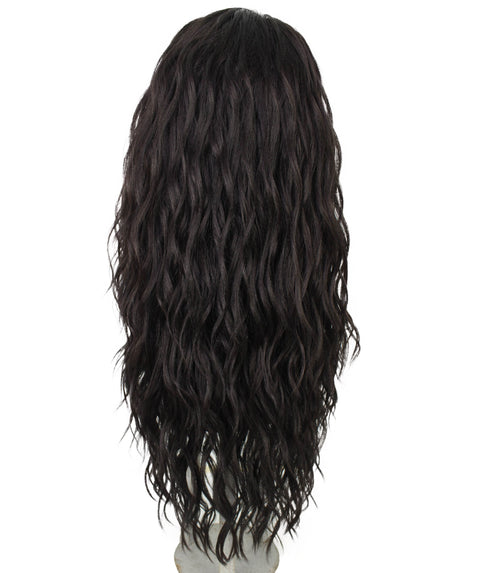 Raven Dark Brown Wavy Layered Wig